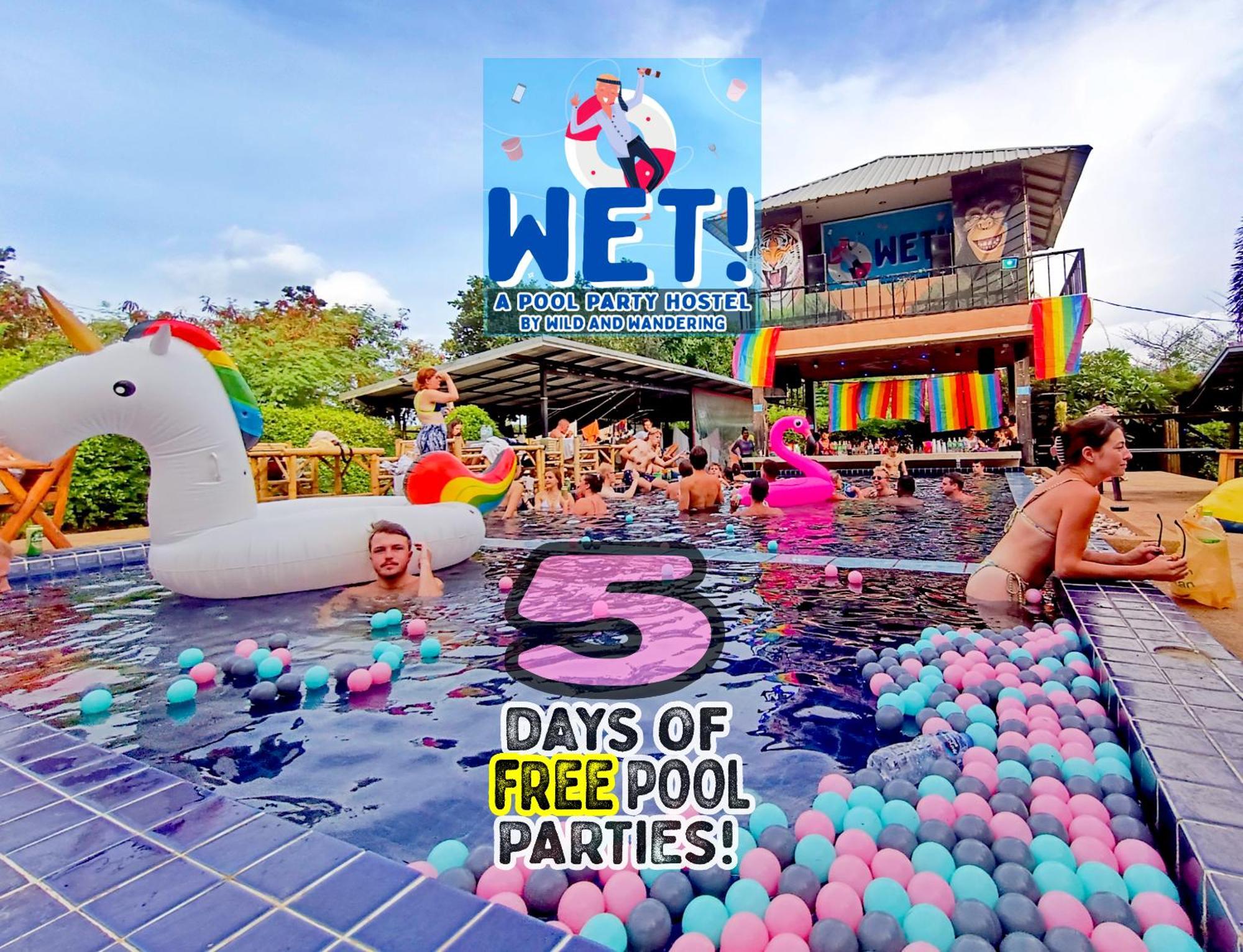 האד רין Wet! A Pool Party Hostel By Wild & Wandering מראה חיצוני תמונה